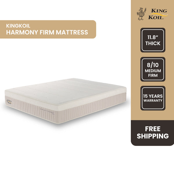 King Koil Simplicity FIRM Mattress (11.8 inch), Simplicity Harmony Collection