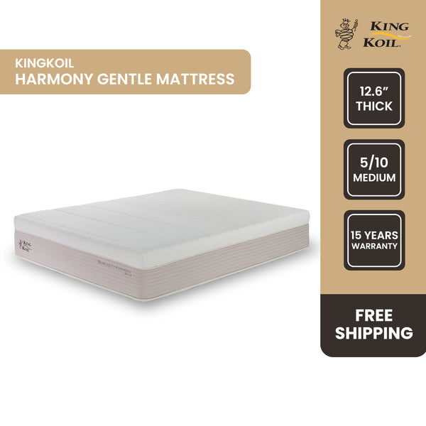 King Koil Simplicity GENTLE Mattress (12.6 inch), Simplicity Harmony Collection